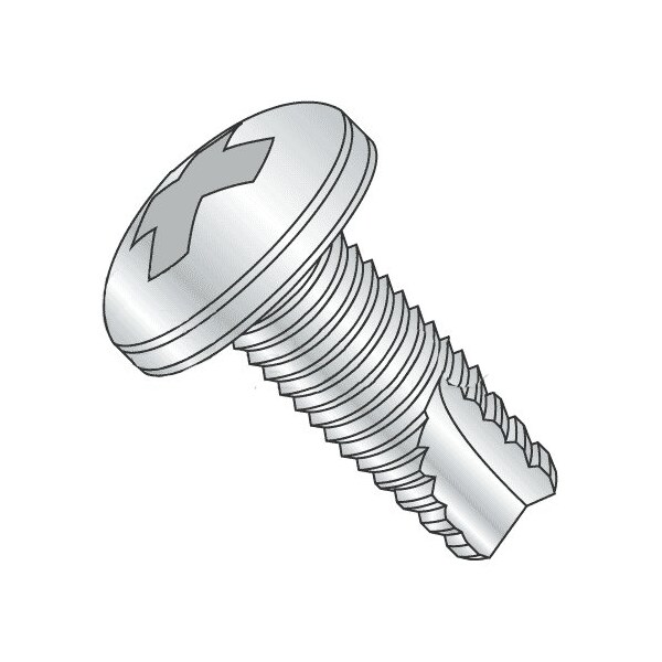 Newport Fasteners Thread Cutting Screw, #10-32 x 3/4 in, Zinc Plated Steel Pan Head Phillips Drive, 5500 PK 510018-5500 - main